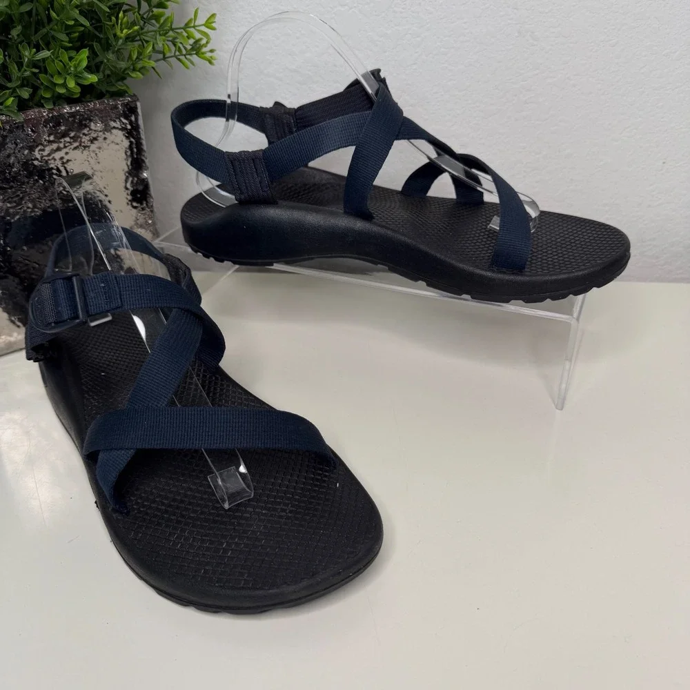 Chaco Z/1 Classic Sandals Womens Navy Blue Adjustable Strap Hiking Sporty 12
